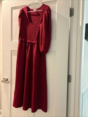 cato red dresses Plus Size RED Eyelet Dress